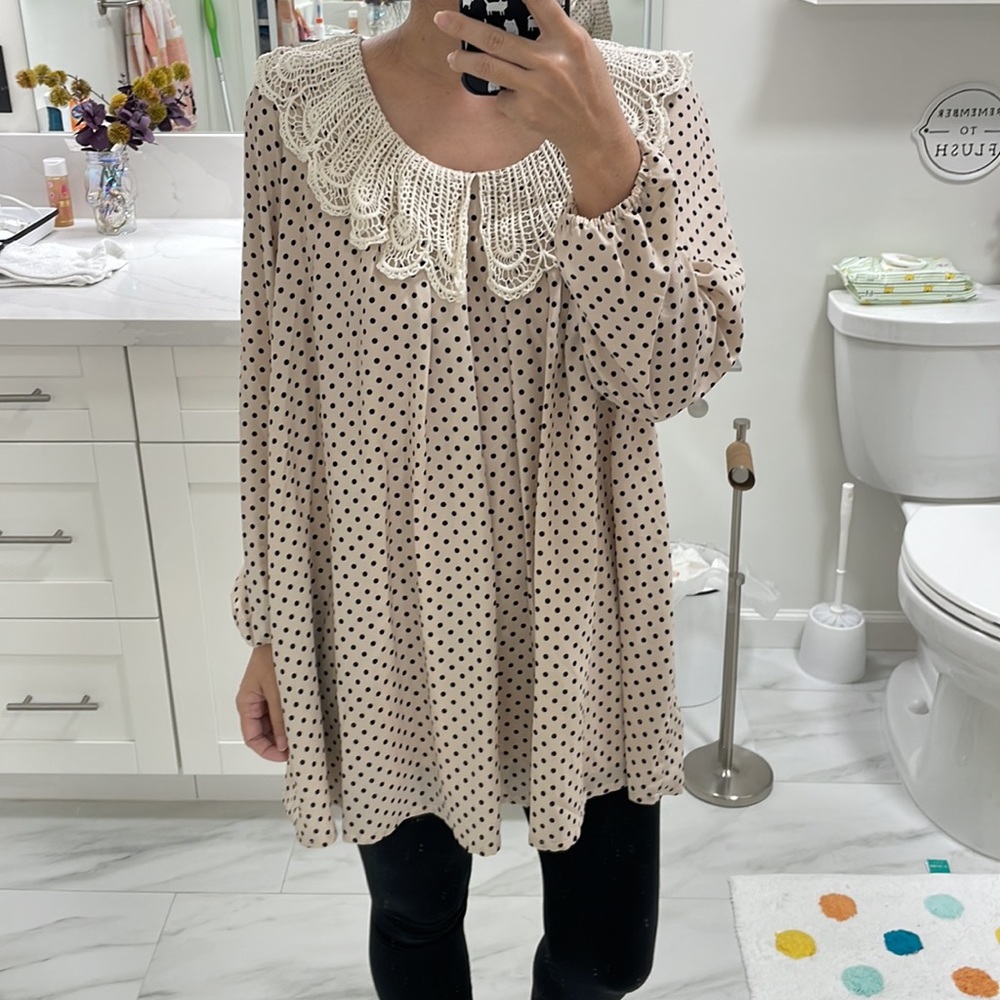 Japan polka dot tunic